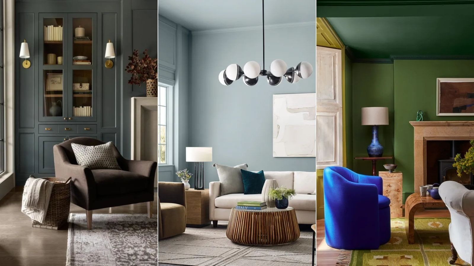 Balance Cool Interior Colors with Warm Materials