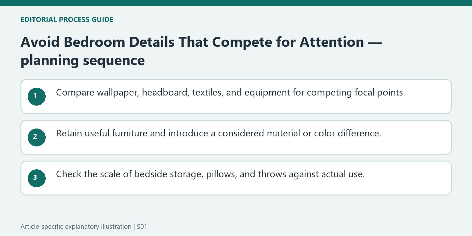 Avoid Bedroom Details That Compete for Attention — planning sequence