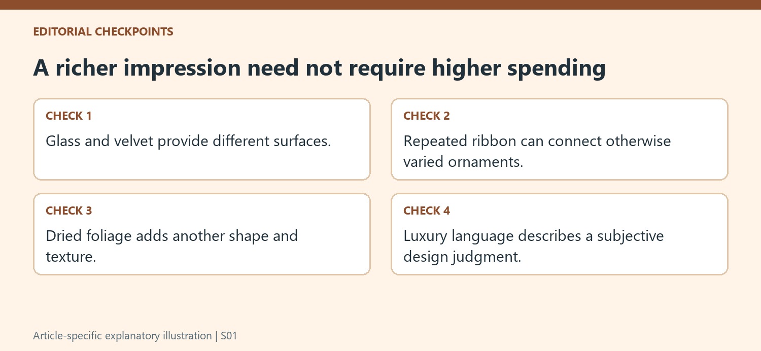 A richer impression need not require higher spending