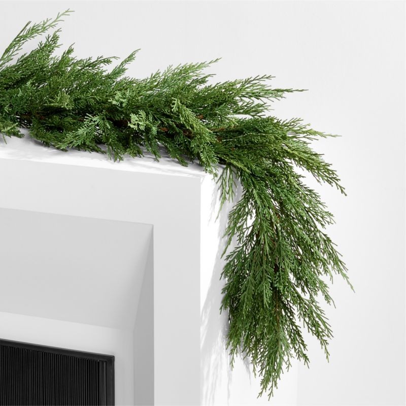 Frame a Christmas Entrance with Related Greenery