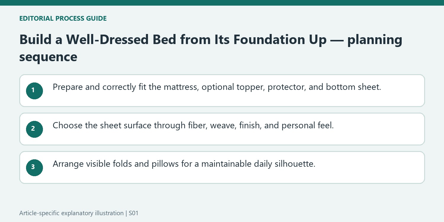 Build a Well-Dressed Bed from Its Foundation Up — planning sequence