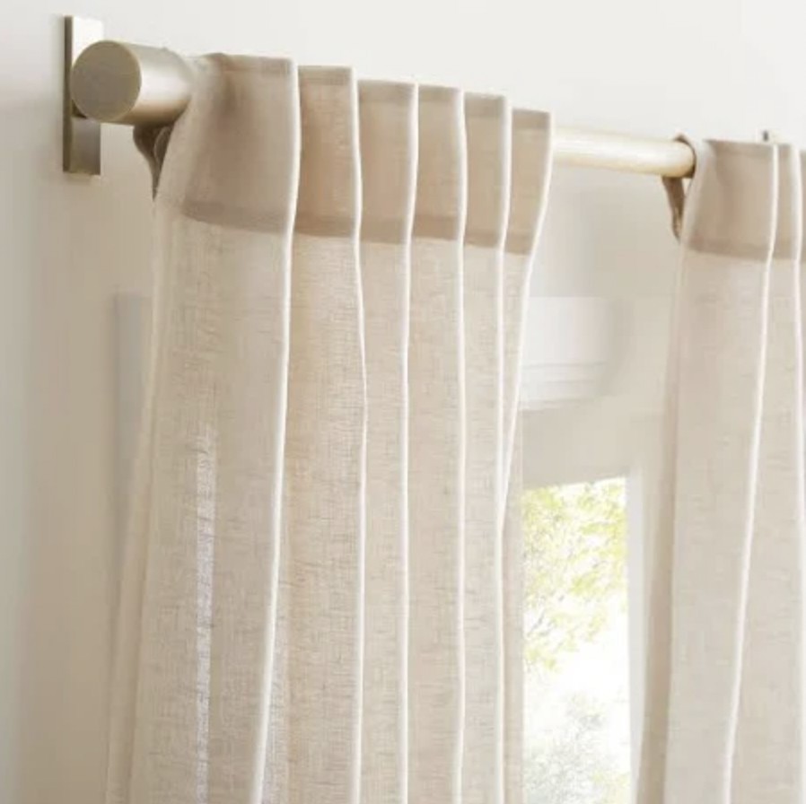 White Curtains Work Best When Their Texture Has a Role
