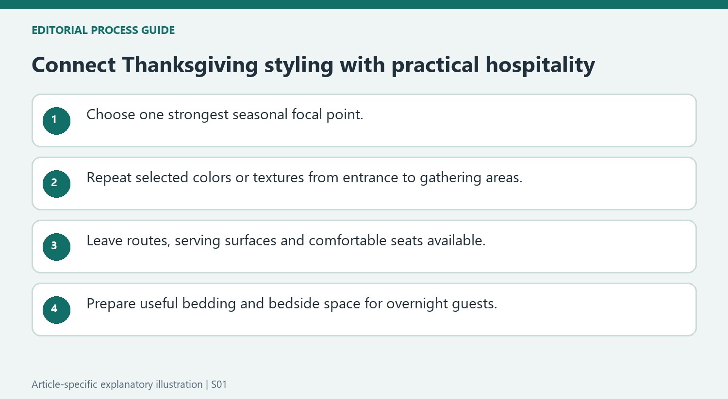 Connect Thanksgiving styling with practical hospitality