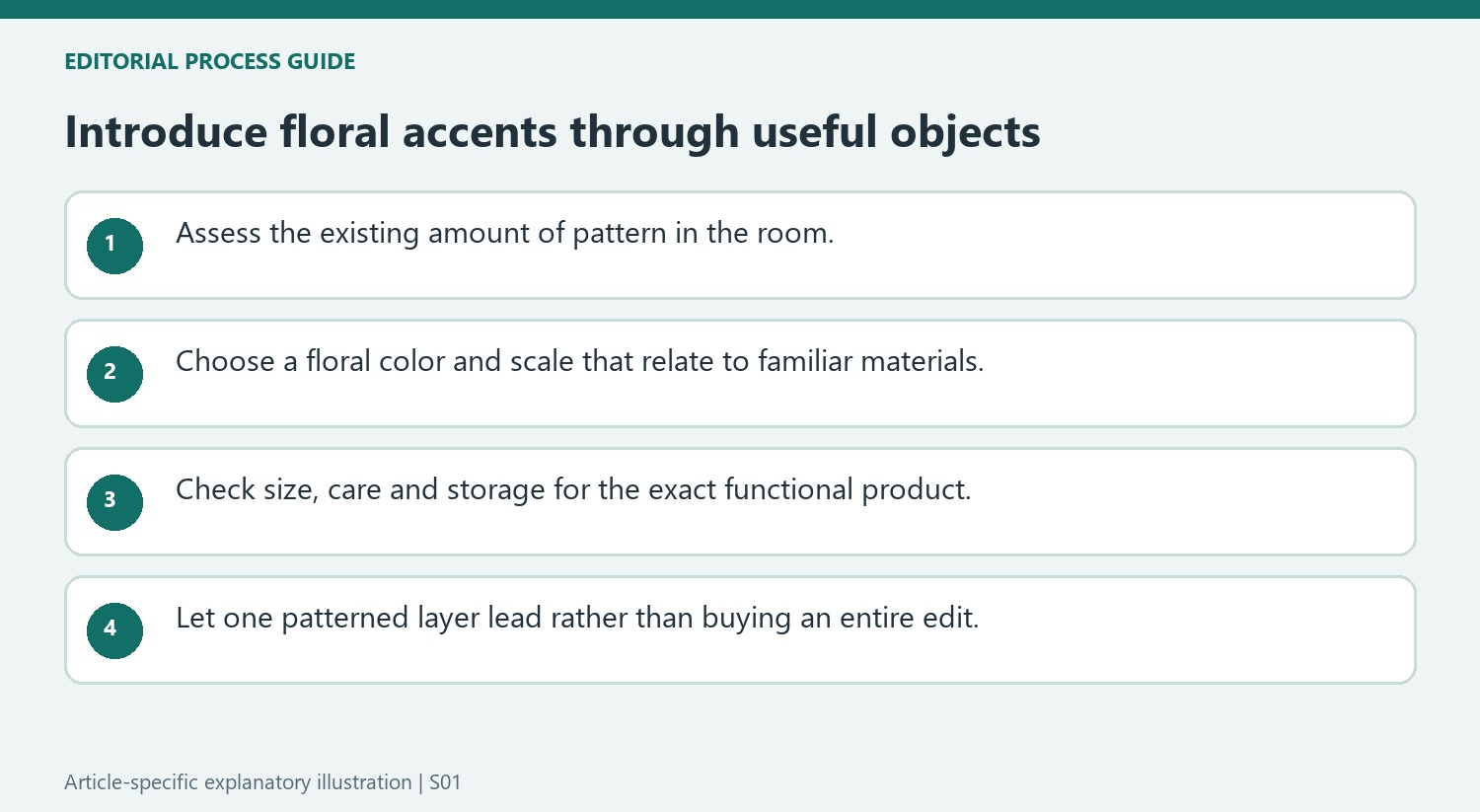 Introduce floral accents through useful objects