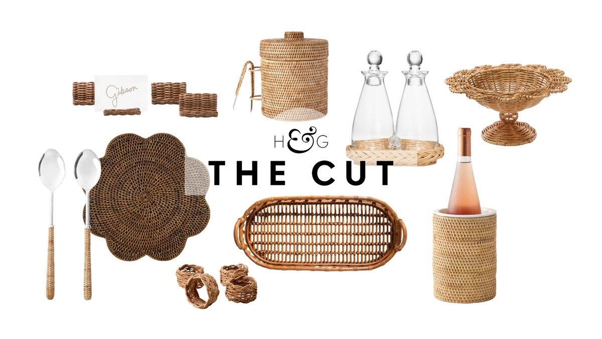 Add Woven Rattan Texture to a Summer Table