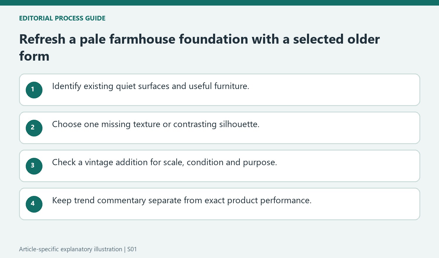 Refresh a pale farmhouse foundation with a selected older form