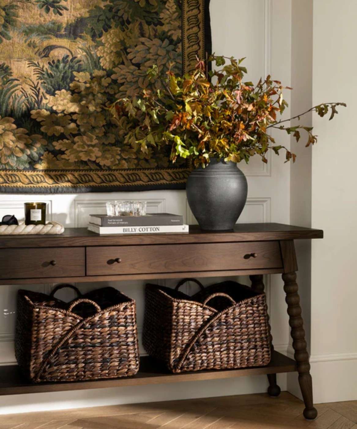 Give an Entryway Subtle Fall Character through Texture
