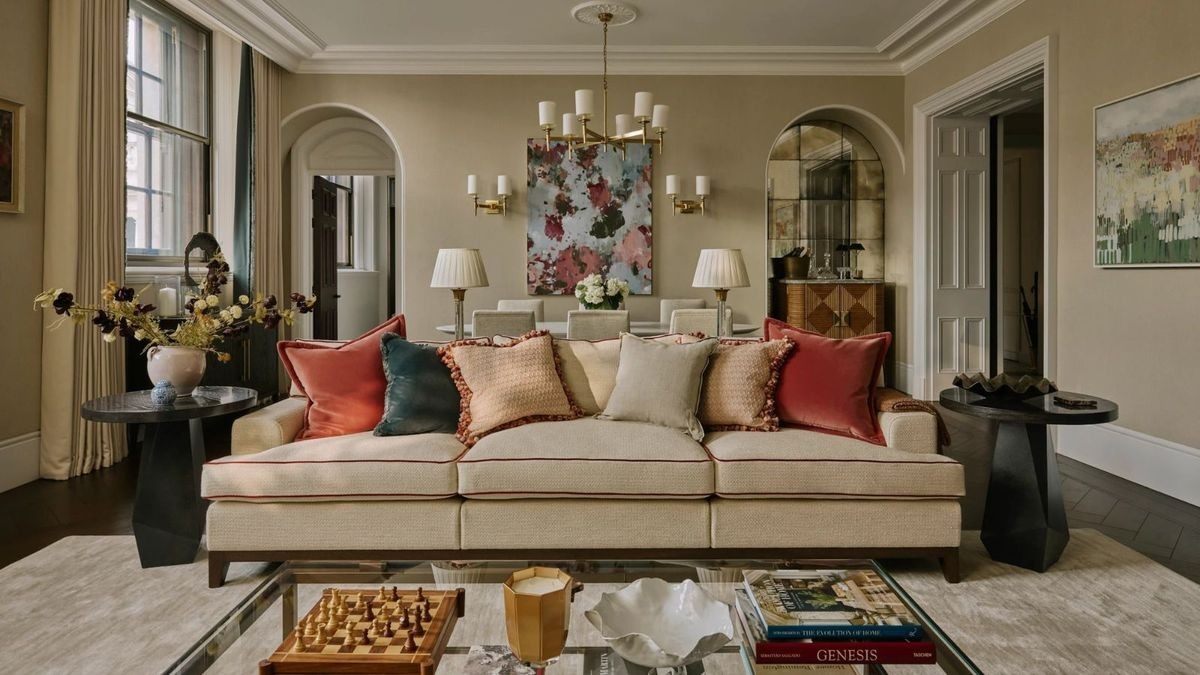 Match Throw Pillow Colors to the Sofa's Undertone