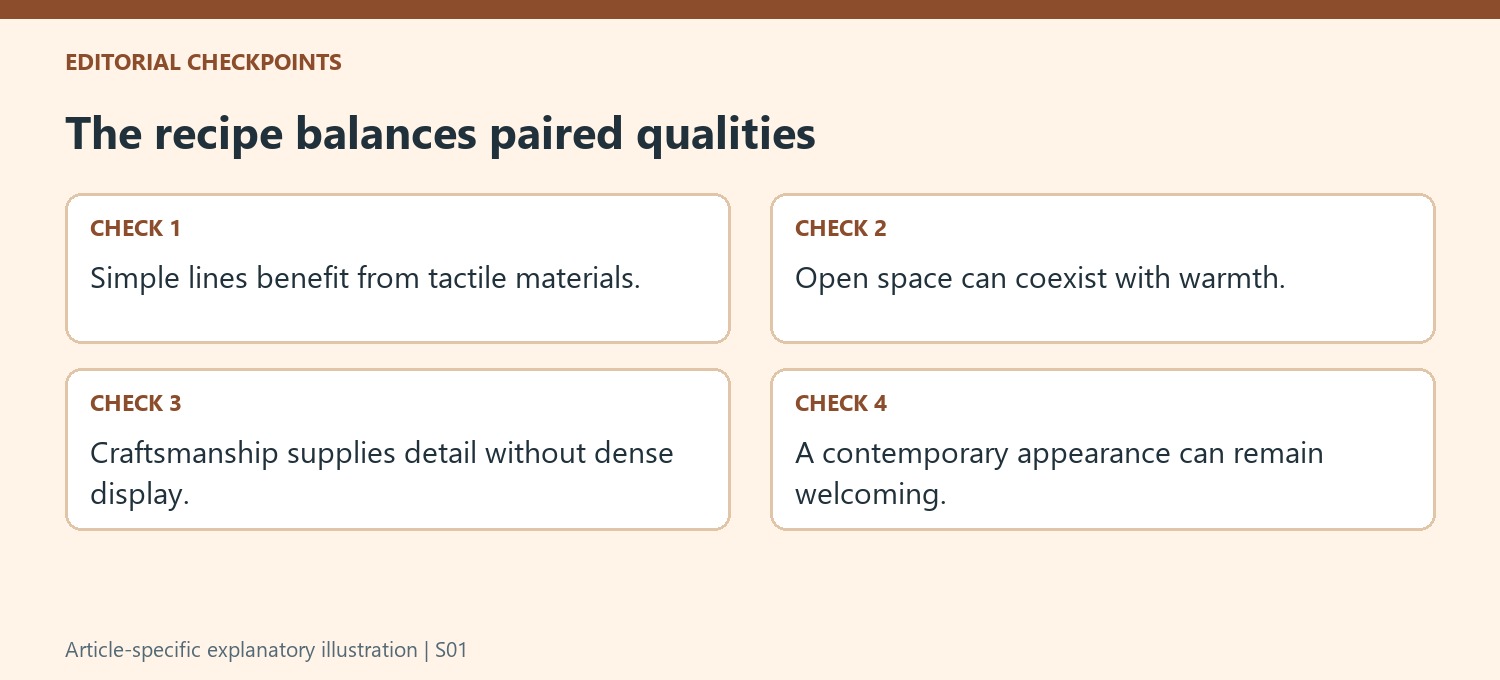 The recipe balances paired qualities