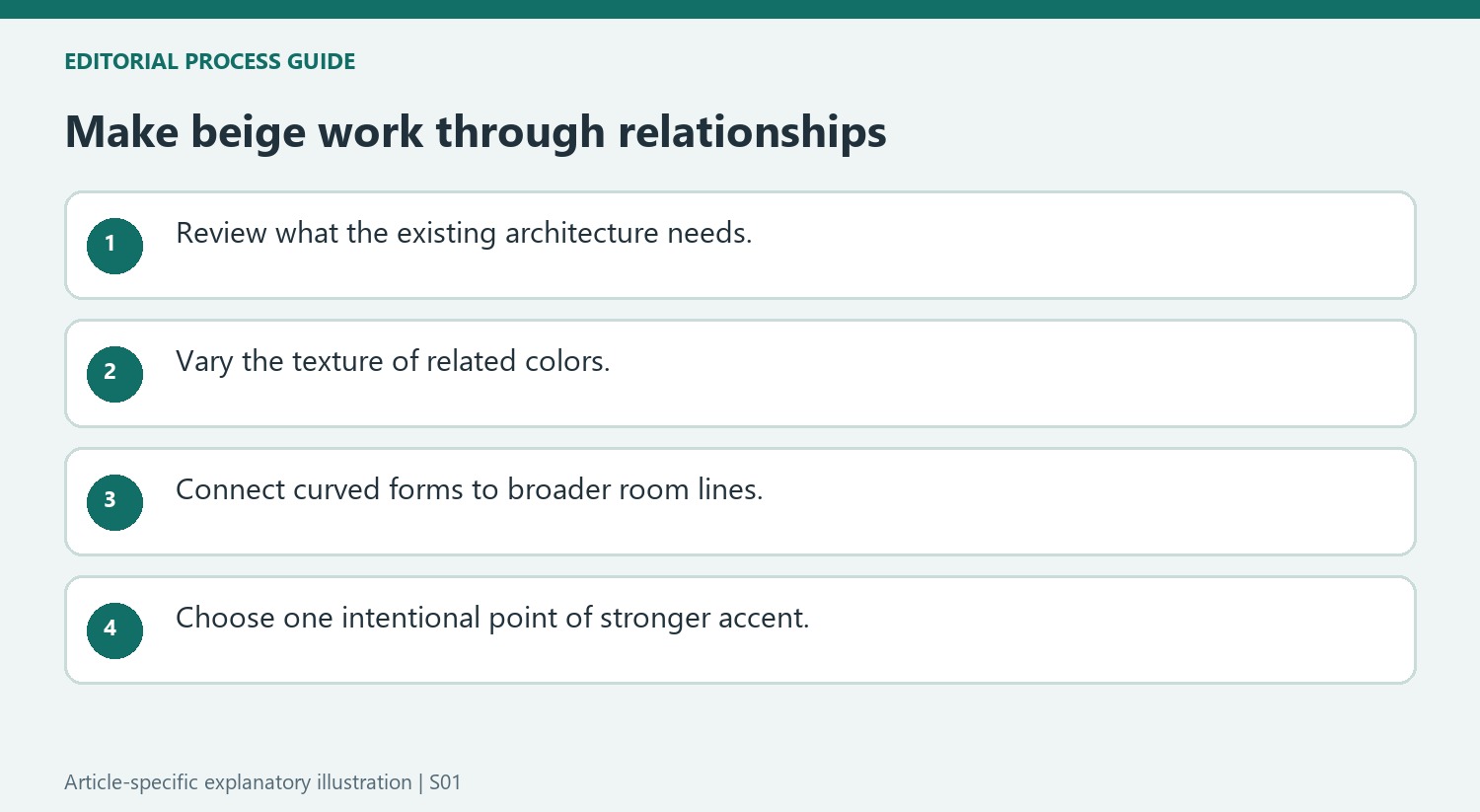 Make beige work through relationships